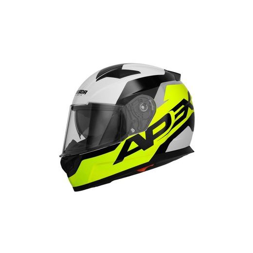 FULL FACE HELMET CASSIDA APEX CONTRAST YELLOW FLUO/ BLACK/ WHITE/ GREY L