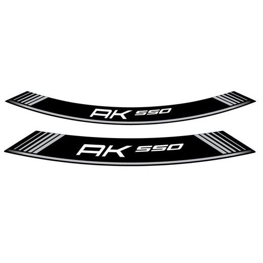 RIM STRIP PUIG AK550 9630P SILVER SET OF 8 RIM STRIPS