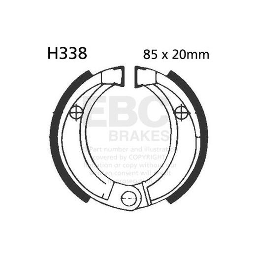 BRAKE SHOE SET EBC H338 EXCLUDING SPRINGS