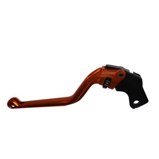 CLUTCH LEVER ACCOSSATO FIXED CNC-WORKED ALUMINIUM, ORANGE