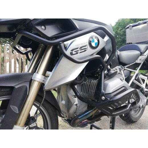 ENGINE GUARDS RDMOTO CF120KD MATT BLACK UPPER + LOWER FOR BMW R 1200 GS 2013-2019