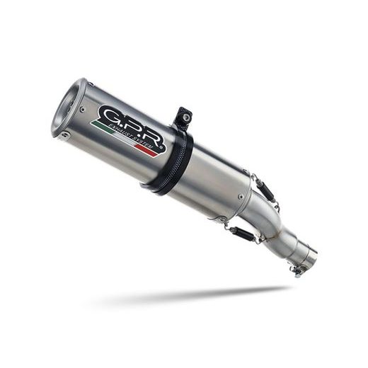 CIJELI ISPUŠNI SUSTAV GPR M3 INOX E5.CO.Y.230.1.CAT.M3.INOX BRUSHED STAINLESS STEEL INCLUDING REMOVABLE DB KILLER AND CATALYST FOR YAMAHA TRACER 9 2021-2024