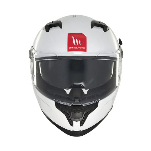 HELMET MT HELMETS BRAKER SV SOLID A0 GLOSS PEARL WHITE L