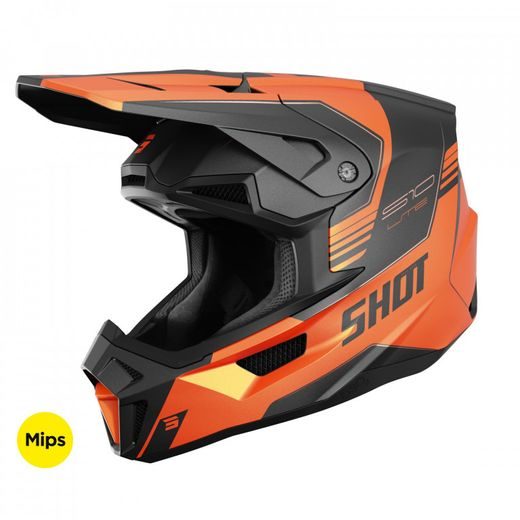HELMET SHOT LITE S10 A05-21OA-C03-07 ORANGE MATT XS