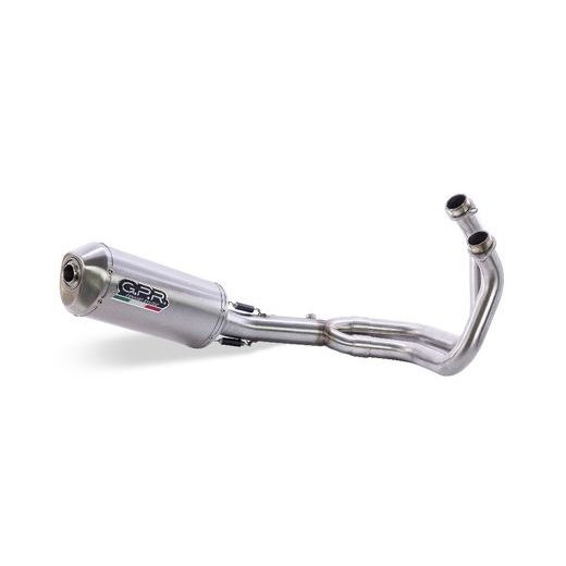 CIJELI ISPUŠNI SUSTAV GPR SATINOX E5.CO.Y.230.1.CAT.SAT BRUSHED STAINLESS STEEL INCLUDING REMOVABLE DB KILLER AND CATALYST FOR YAMAHA TRACER 9 2021-2024