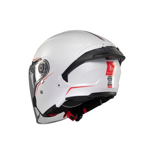 JET HELMET MT HELMETS COSMO SV SOLID A0 GLOSS WHITE XL