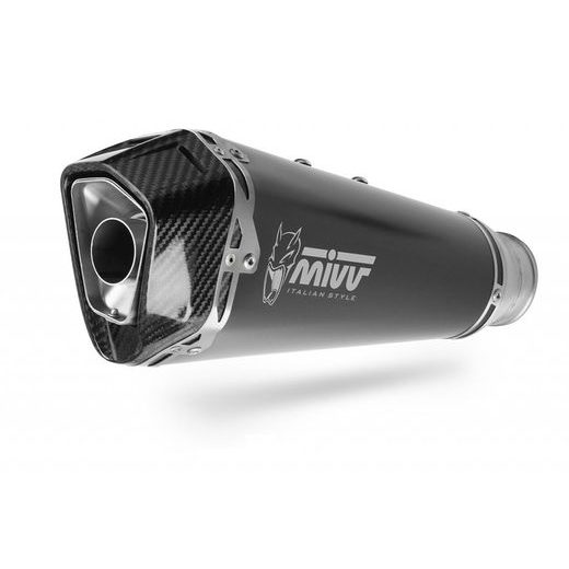 SILENCER MIVV DELTA RACE K.053.LDRB BLACK STAINLESS STEEL