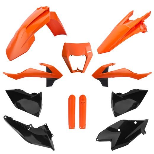 PLASTIC BODY KIT POLISPORT 91473 ORANGE KTM 16/BLACK