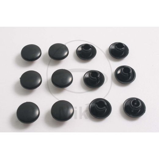 CAP JMP BLACK FOR M10 BOLTS SCREWS PACK CONTAINS 12 PIECES