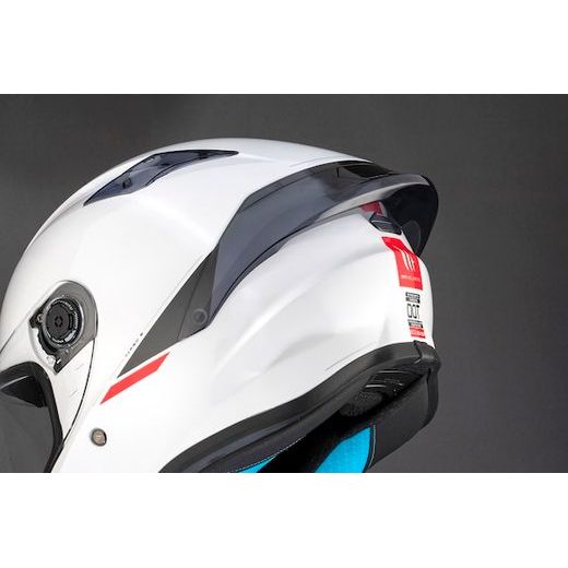 FULL FACE HELMET MT HELMETS TARGO S SOLID A0 GLOSS PEARL WHITE S
