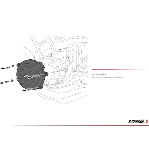 ENGINE PROTECTIVE COVERS PUIG 22422N CRNI