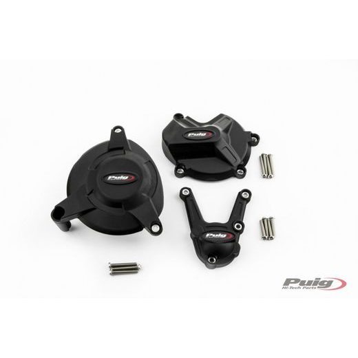 ENGINE PROTECTIVE COVERS PUIG 20168N CRNI INCLUDED RIGHT, LEFT AND ALTERNATOR CAPS