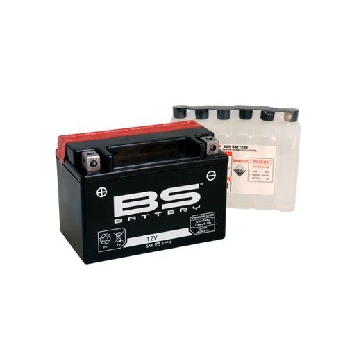 MAINTENANCE FREE BATTERY - MAX. 20° TILT BS-BATTERY BTZ10S-BS (YTZ10S-BS)