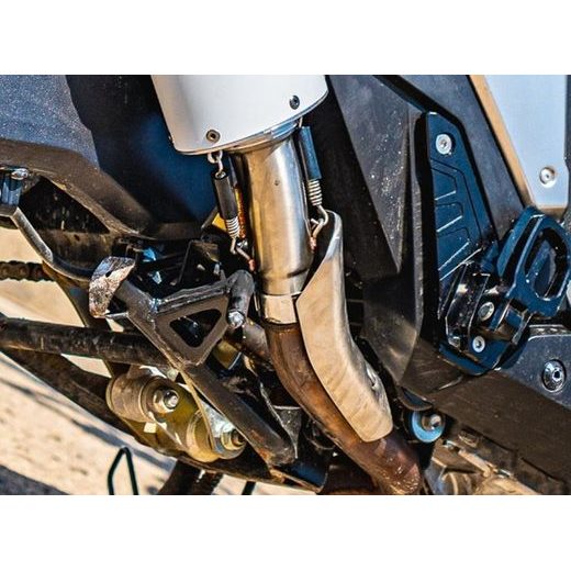 SLIP-ON EXHAUST GPR SATINOX HON.262.1.SAT BRUSHED STAINLESS STEEL INCLUDING REMOVABLE DB KILLER AND LINK PIPE