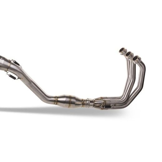CIJELI ISPUŠNI SUSTAV GPR DUAL INOX E5.CO.Y.230.1.CAT.DUAL.IO BRUSHED STAINLESS STEEL INCLUDING REMOVABLE DB KILLER AND CATALYST FOR YAMAHA TRACER 9 2021-2024