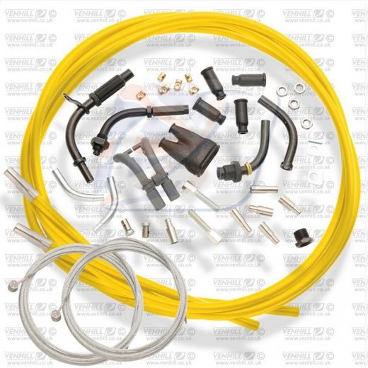 UNIVERSAL THROTTLE CABLE KIT VENHILL U01-4-150-YE 1,35M (4 STROKE) YELLOW