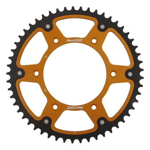 REAR SPROCKET SUPERSPROX STEALTH RST-210:53-GLD ZLATO 53T, 520