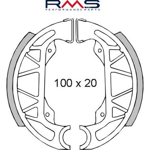 ČELJUSTI KOČNICA (PAKNE) RMS 225120360