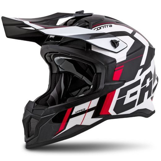 MOTOCROSS HELMET CASSIDA CROSS PRO II CONTRA WHITE/ RED/ BLACK 2XL