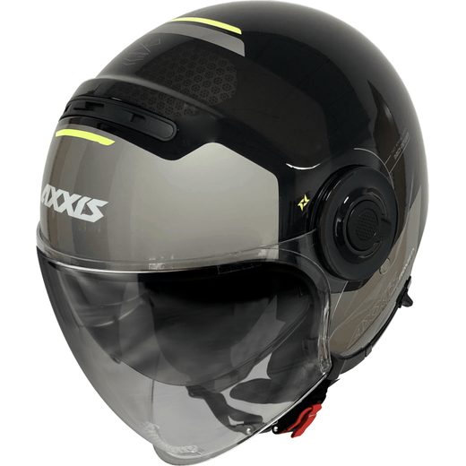 JET HELMET AXXIS RAVEN SV ABS CYPHER GREY MATT XXL