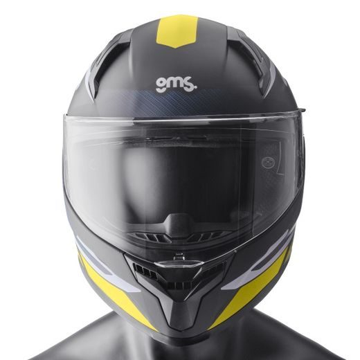 FULL FACE HELMET GMS VELOX ZG12601 GRAPHIC MATT BLACK-YELLOW-GREY S
