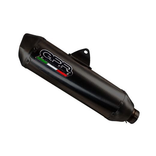 SLIP-ON EXHAUST GPR PENTAROAD VO.5.1.CAT.PE.BL MATTE BLACK INCLUDING REMOVABLE DB KILLER, LINK PIPE AND CATALYST