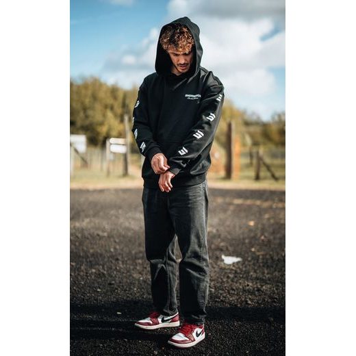 HOODIE SHOT DRIP A04-53A-E01 CRNI 2XL
