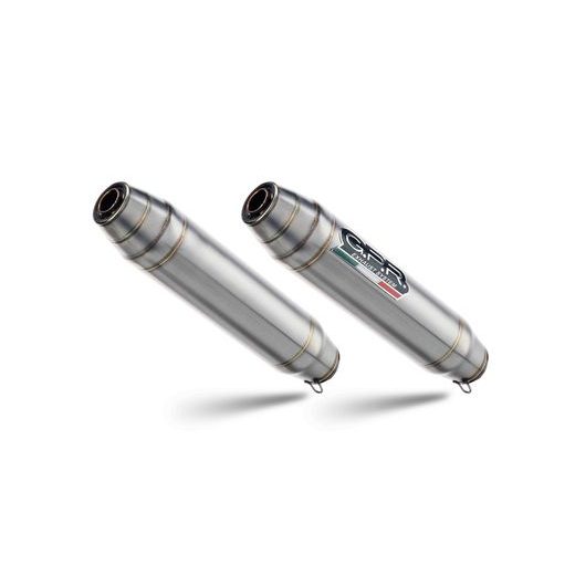 DOUBLE FULL EXHAUST SYSTEM GPR DEEPTONE D.106.DE BRUSHED STAINLESS STEEL