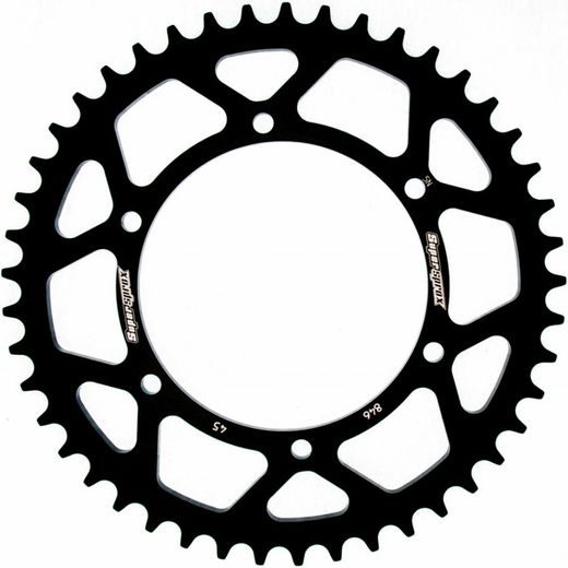 REAR ALU SPROCKET SUPERSPROX RAL-846:45-BLK CRNI
