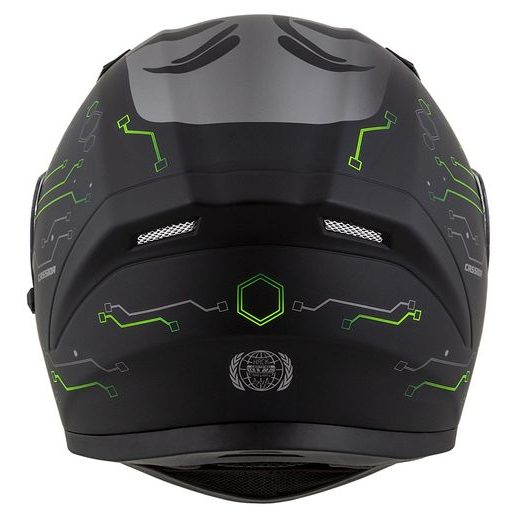 FULL FACE HELMET CASSIDA INTEGRAL 3.0 HACK MATT BLACK /GREEN 2XL