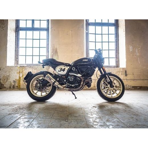 SLIP-ON EXHAUST GPR NEW GRAND PRIX EVO TITANIUM D.118.HOM.GPAN.TO BRUSHED TITANIUM FOR DUCATI SCRAMBLER 800 2015-2016
