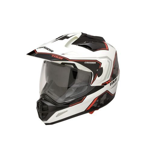 TOURING HELMET CASSIDA TOUR GLOBE BLACK/ WHITE/ RED XS