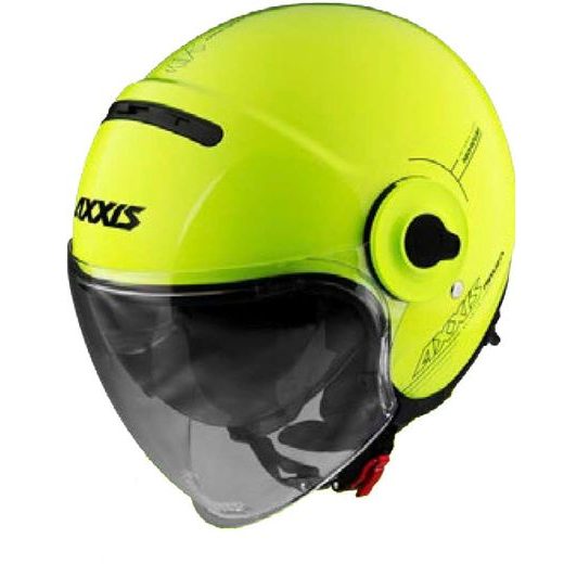 JET HELMET AXXIS RAVEN SV ABS SOLID YELLOW FLUOR GLOSS XS