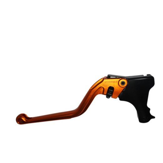 CLUTCH LEVER ACCOSSATO FIXED CNC-WORKED ALUMINIUM, ORANGE