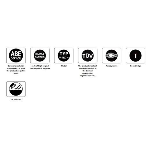 WINDSHIELD PUIG V-TECH LINE SPORT 22571N CRNI