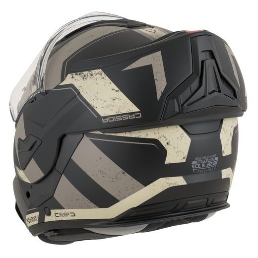 FULL FACE HELMET CASSIDA MULTIFLIP KORP BLACK MATT/SAND/KHAKI XL