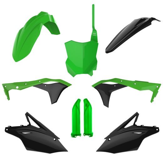 PLASTIC BODY KIT POLISPORT 91493 GREEN 05/BLACK
