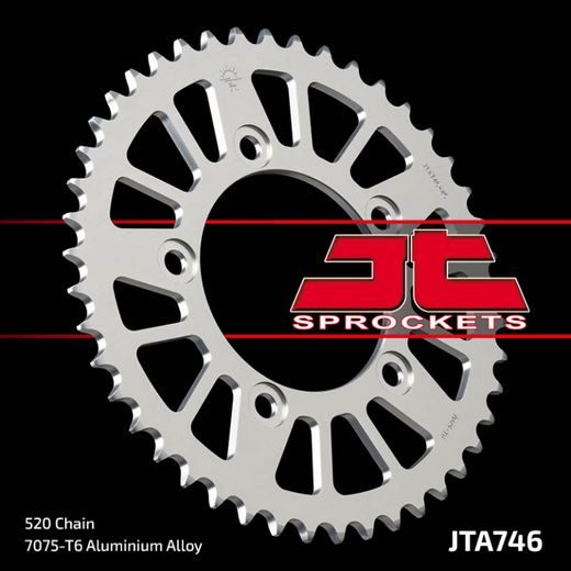 REAR ALU SPROCKET JT JTA 746-47 47T, 520