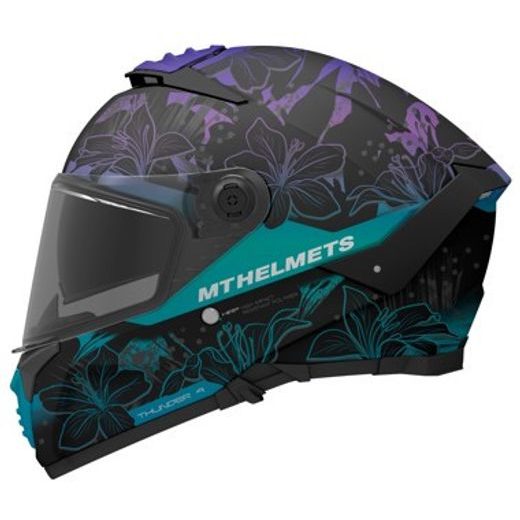 HELMET MT HELMETS THUNDER 4 SV JUNGLE A1 MATT BLACK XS