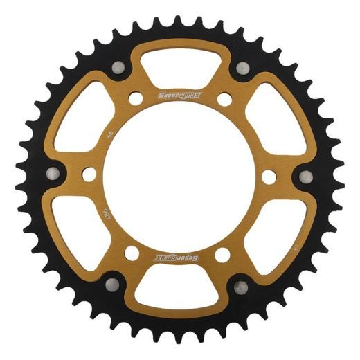 REAR SPROCKET SUPERSPROX STEALTH RST-486:46-GLD ZLATO 46T, 520