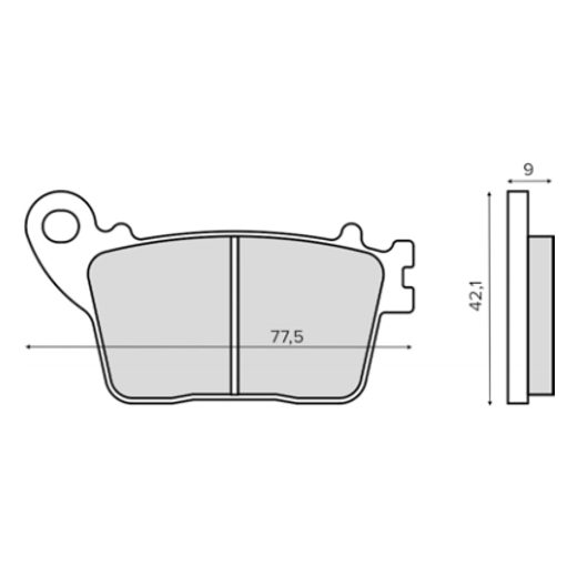 DISK PLOČICE RMS 225102930 REAR ORGANIC