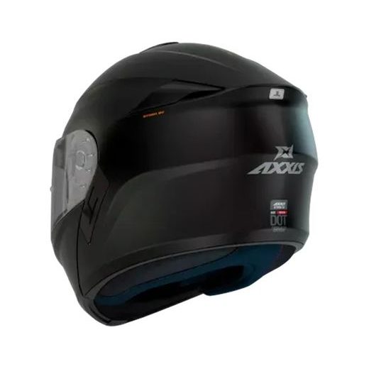 FLIP UP HELMET AXXIS STORM SV S SOLID A1 MATT BLACK XXL