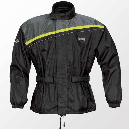 RAIN JACKET GMS DOUGLAS ZG79300 BLACK-YELLOW FLUO 9XL