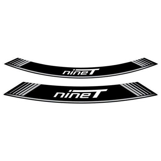 RIM STRIP PUIG R NINE T 9133P SILVER SET OF 8 RIM STRIPS