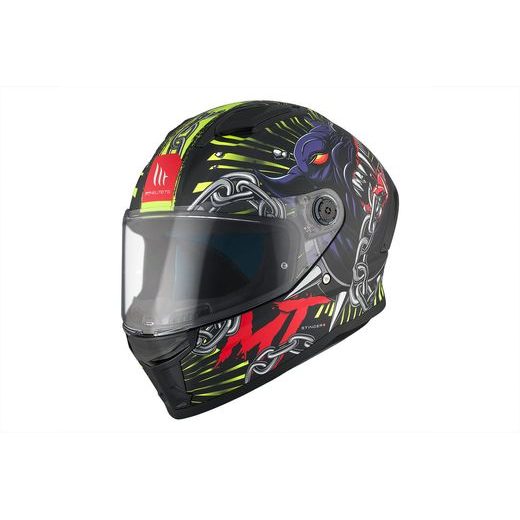 FULL FACE HELMET MT HELMETS STINGER 2 AKIN A3 MATT BLACK XS