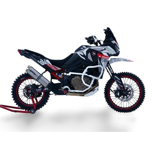 SLIP-ON EXHAUST GPR DUAL INOX E5.H.275.1.DUAL.IO MATTE INOX INCLUDING REMOVABLE DB KILLER AND LINK PIPE