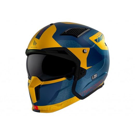TRIAL HELMET MT HELMETS STREETFIGHTER SV S TOTEM C3 MATT YELLOW XL