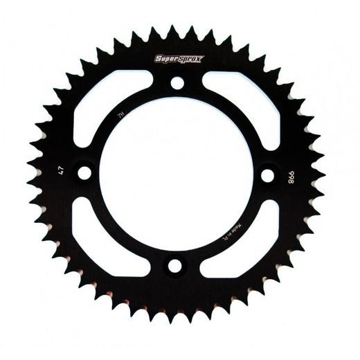 REAR ALU SPROCKET SUPERSPROX RAL-998:47-BLK CRNI 47T, 428