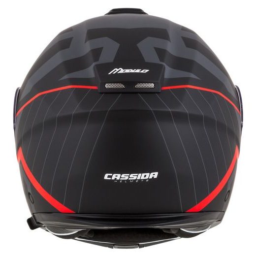 FULL FACE HELMET CASSIDA MODULO 2.1 PROFILE BLACK MATT/GREY/RED 2XL