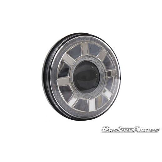 HEADLIGHT CUSTOMACCES REVOLVER HL0010N CRNI